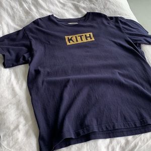 Kith World Tee in Navy Blue